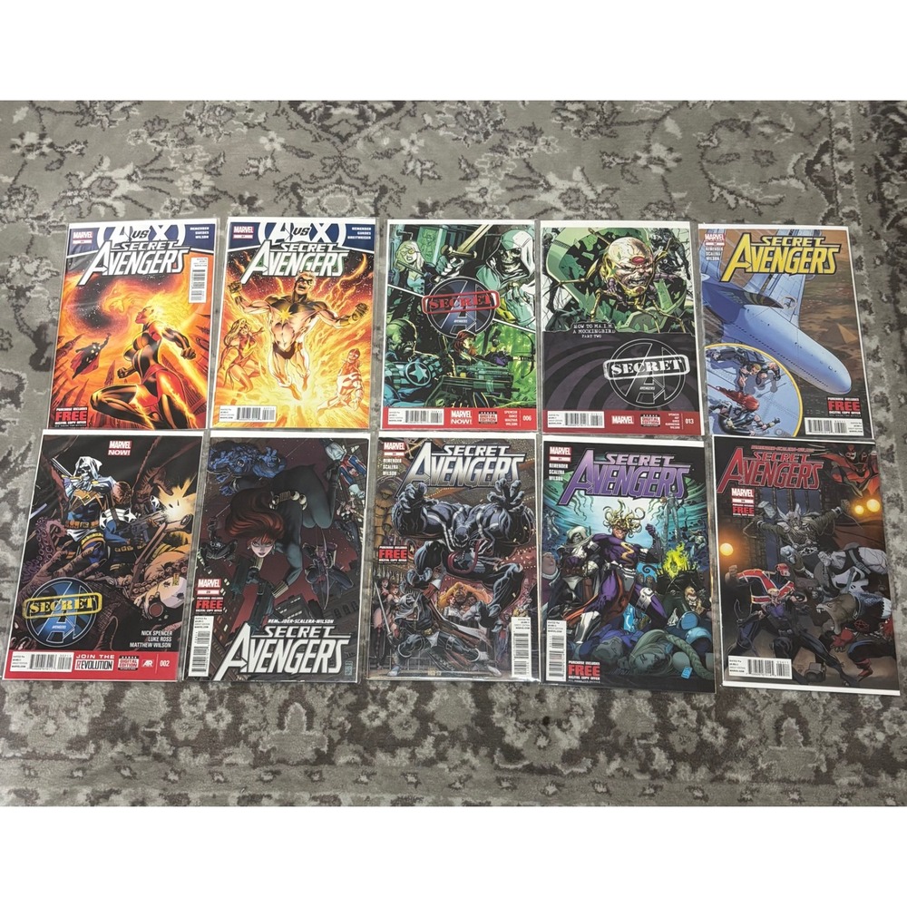 Marvel Secret Avengers Comic Lot 10 Issues AvX Marvel NOW Remender Spencer
